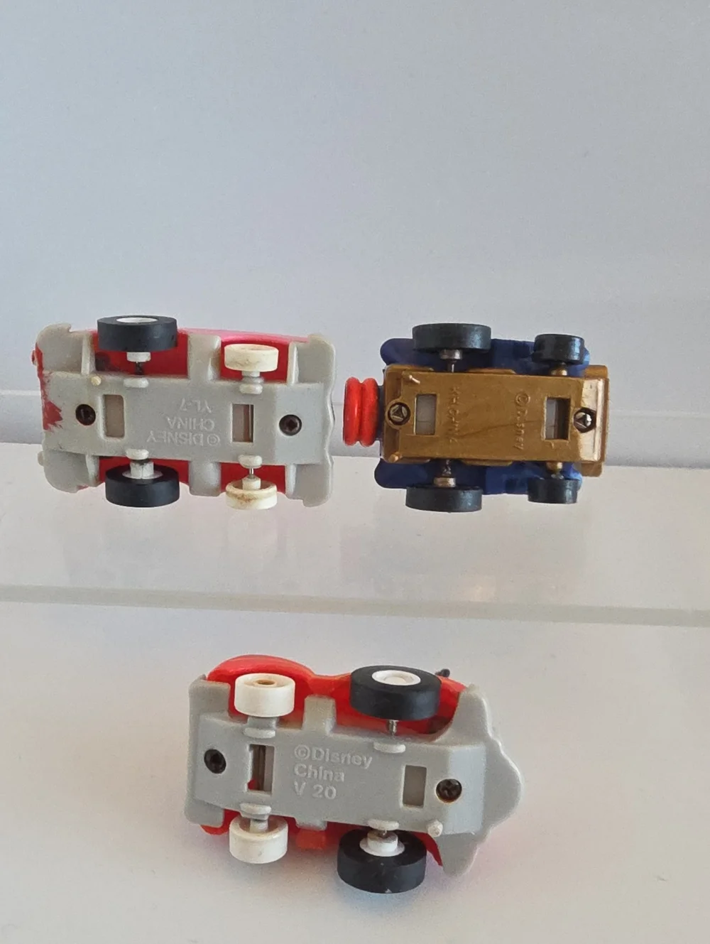 Vintage 1988 Disney Pull Back Car Toys Minnie- Mickey- Goofy Set Of 3